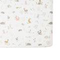 crib sheet forest fable in multi pattern