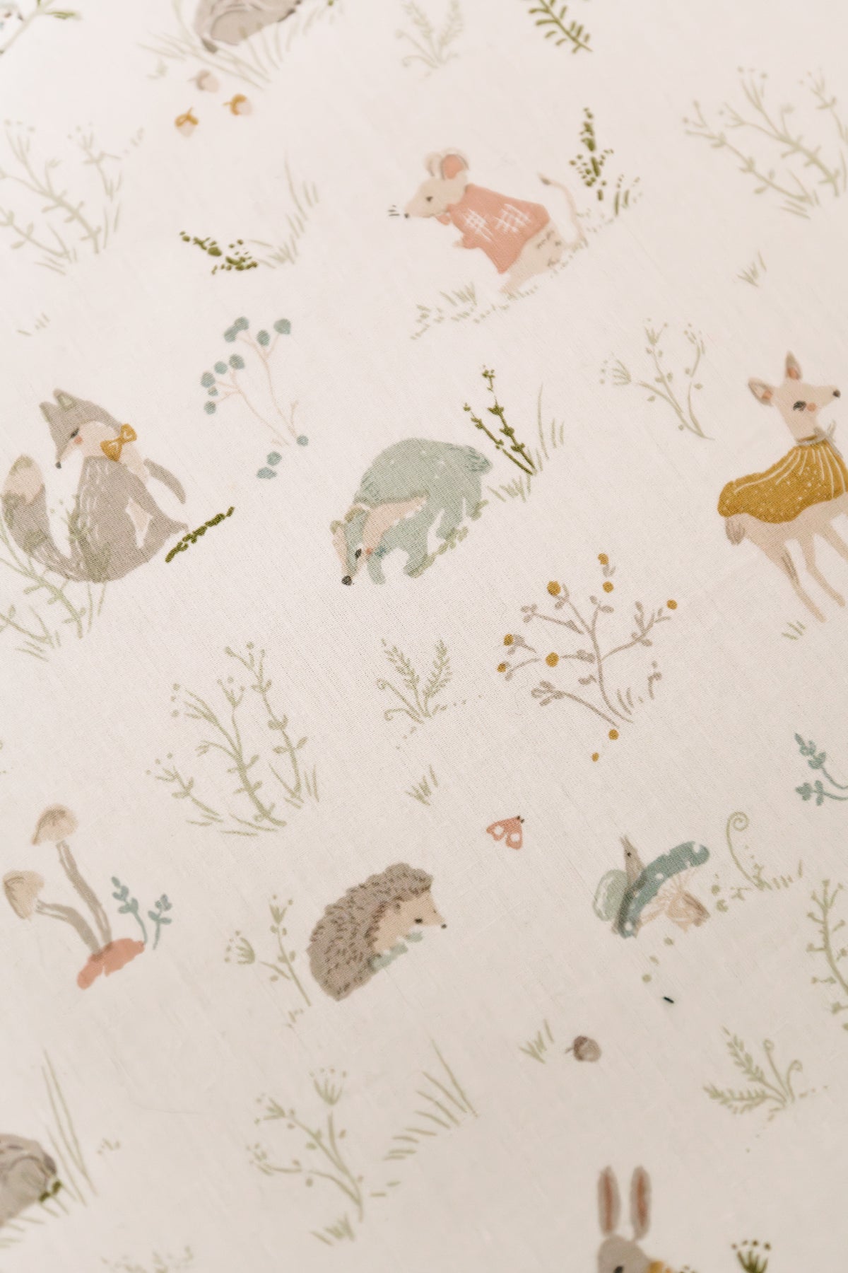 crib sheet forest fable