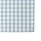 checkmate crib sheet pond in blues pattern