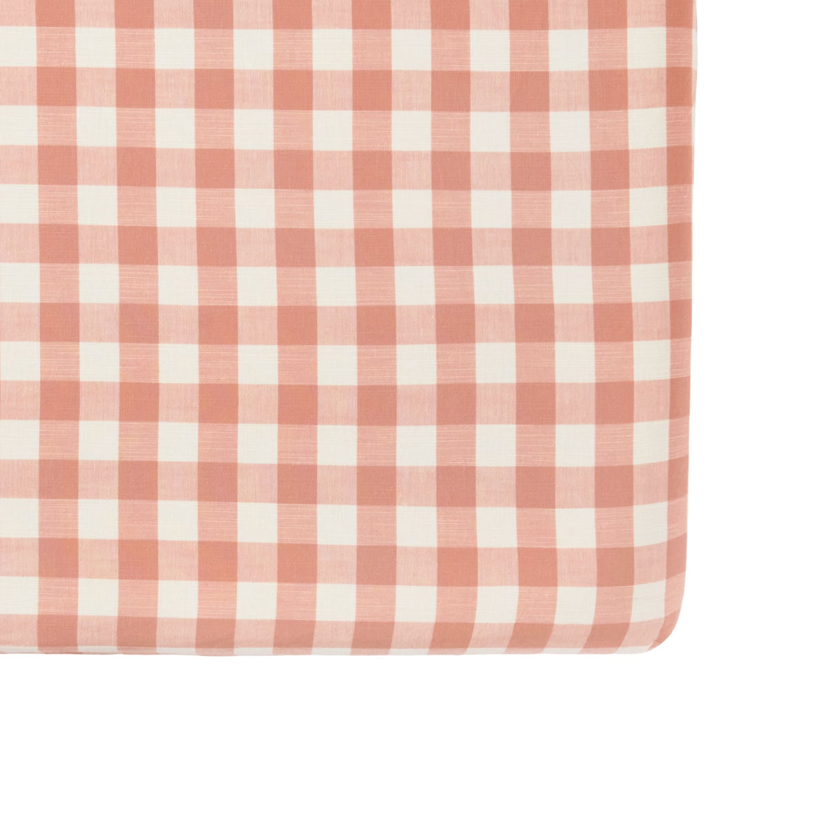 checkmate crib sheet melon in pink pattern
