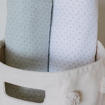 Pehr-Pin Dot Swaddle-Pin Dot Sea-2