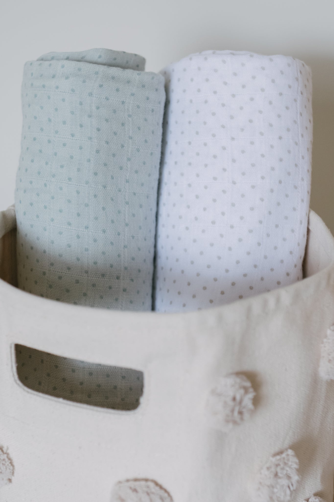 Pehr-Pin Dot Swaddle-Pin Dot Sea-2