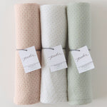Pehr-Pin Dot Swaddle- Pin Dot Peony-2