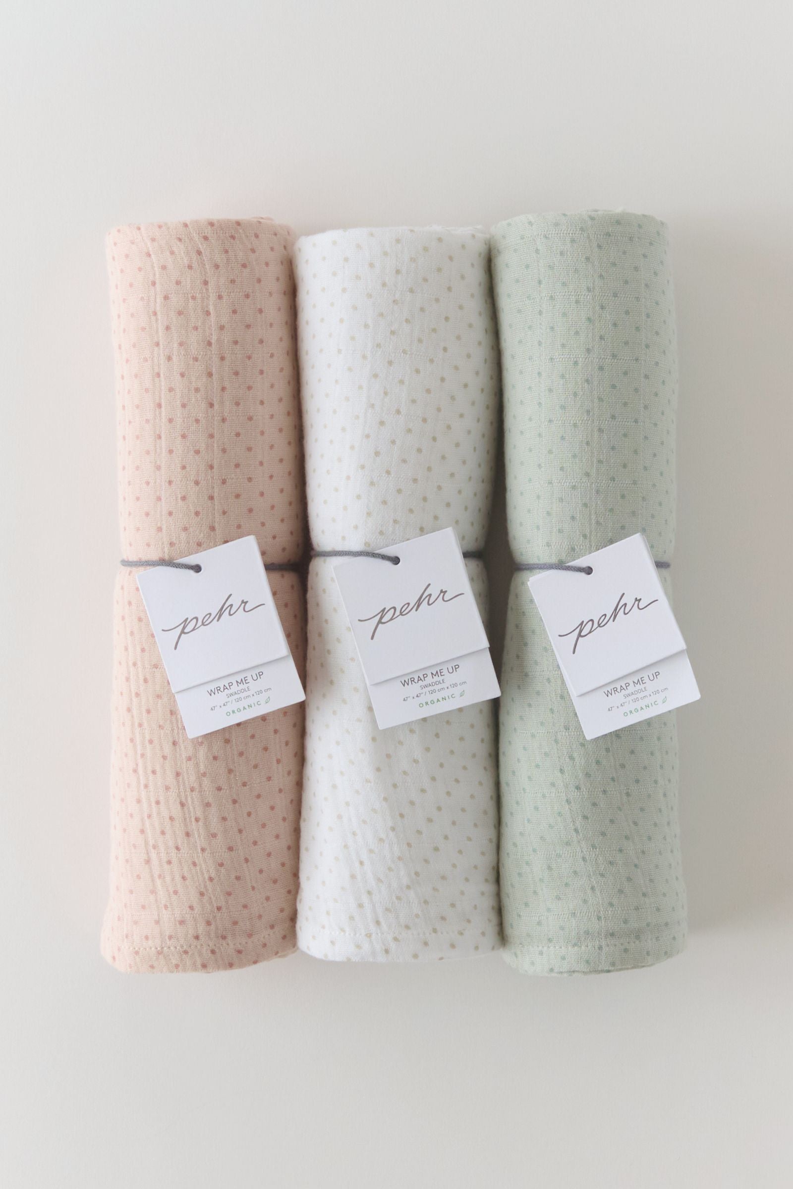 Pehr-Pin Dot Swaddle- Pin Dot Pebble-2