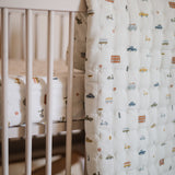 Quilted Chambray Blanket - Rush Hour