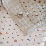 Quilted Chambray Blanket - Rush Hour