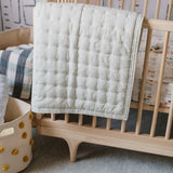 Quilted Chambray Blanket - Rush Hour