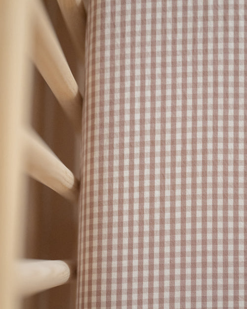Pehr-Gingham Crib Sheet-Thistle-2
