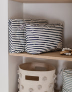 striped on the go portable changing pad stripes away ink blue pehr