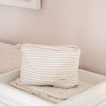 Pehr-On The Go Pouch-Stripes Away Pebble Grey-2