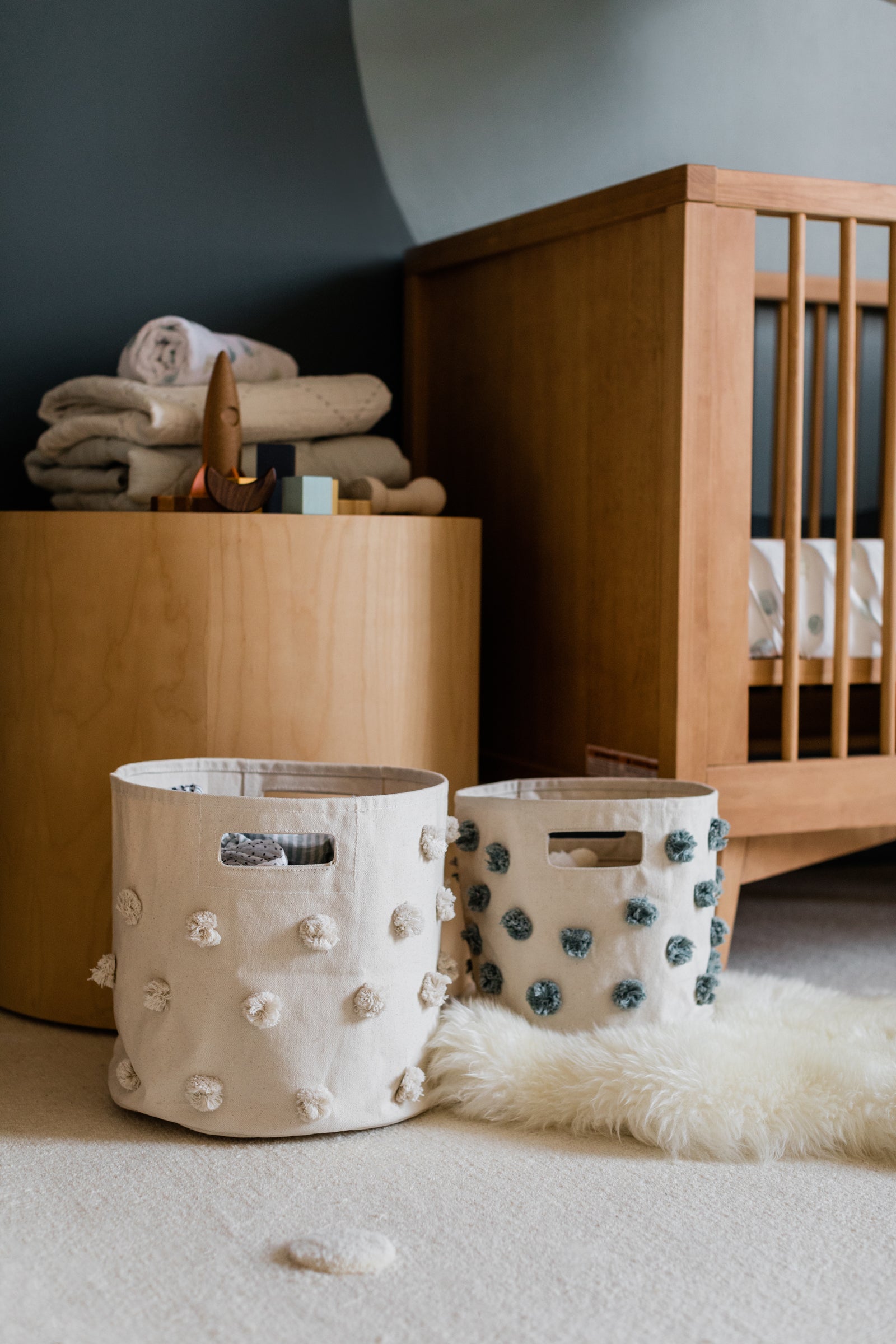 Pehr-Pom Pom Basket- Bin-Natural-2