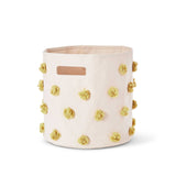 pom pom basket bin marigold pehr