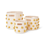 pom pom basket bin marigold pehr