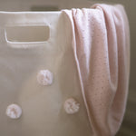 Pehr-Pom Pom Basket - Hamper-Blush-3