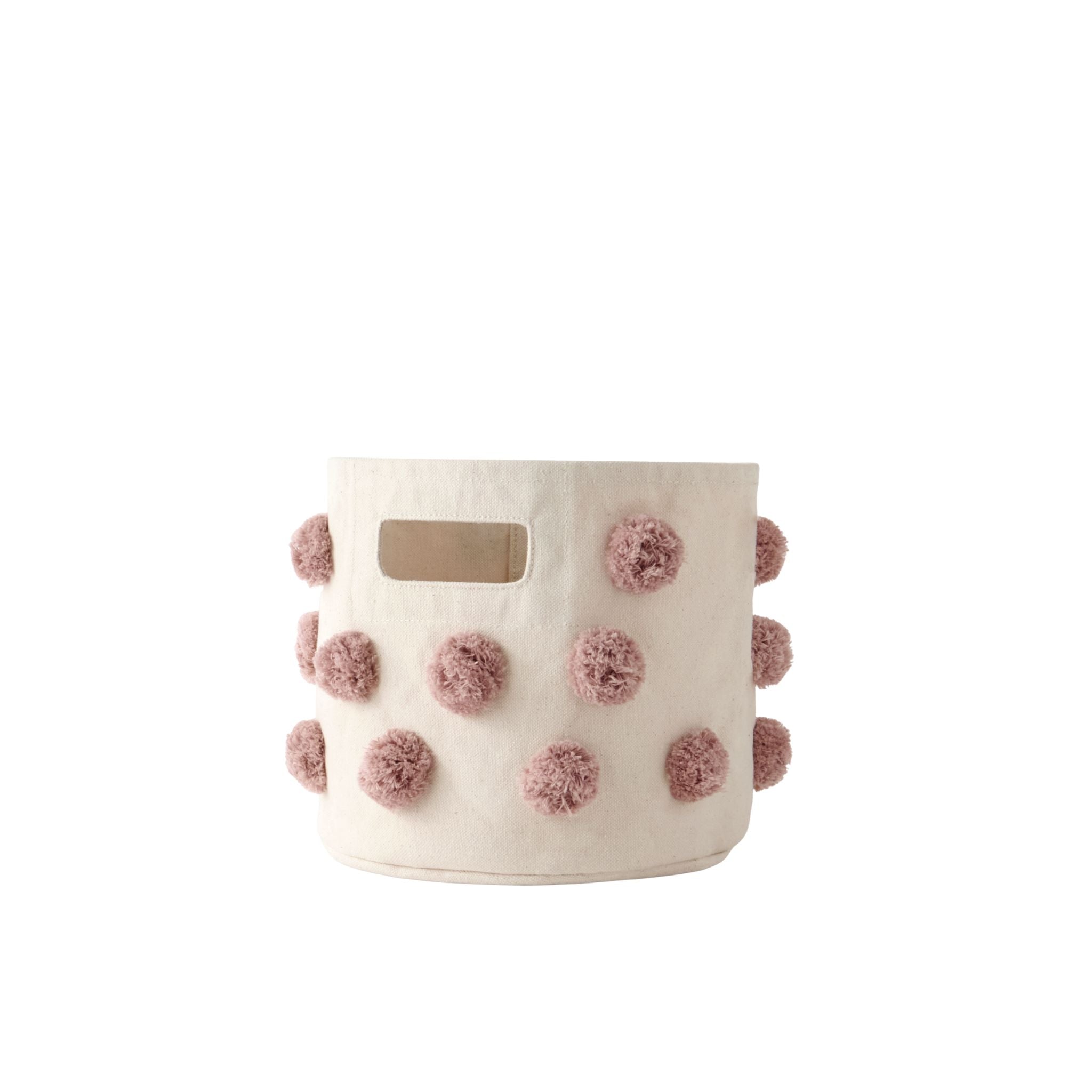 Pom Pom Basket Mini - Rose Pink
