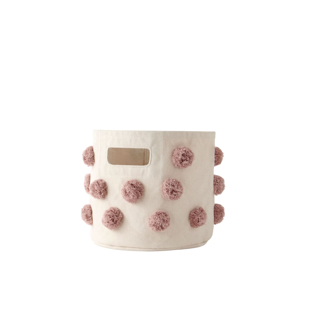 pom basket mini rose pink in pinks pattern