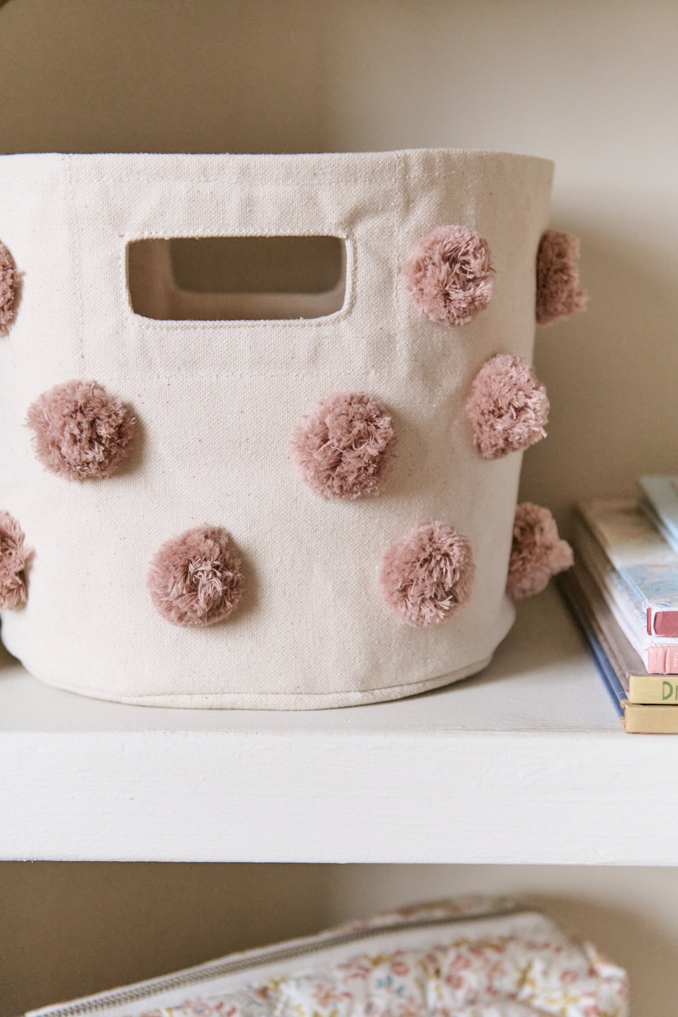 pom basket mini rose pink