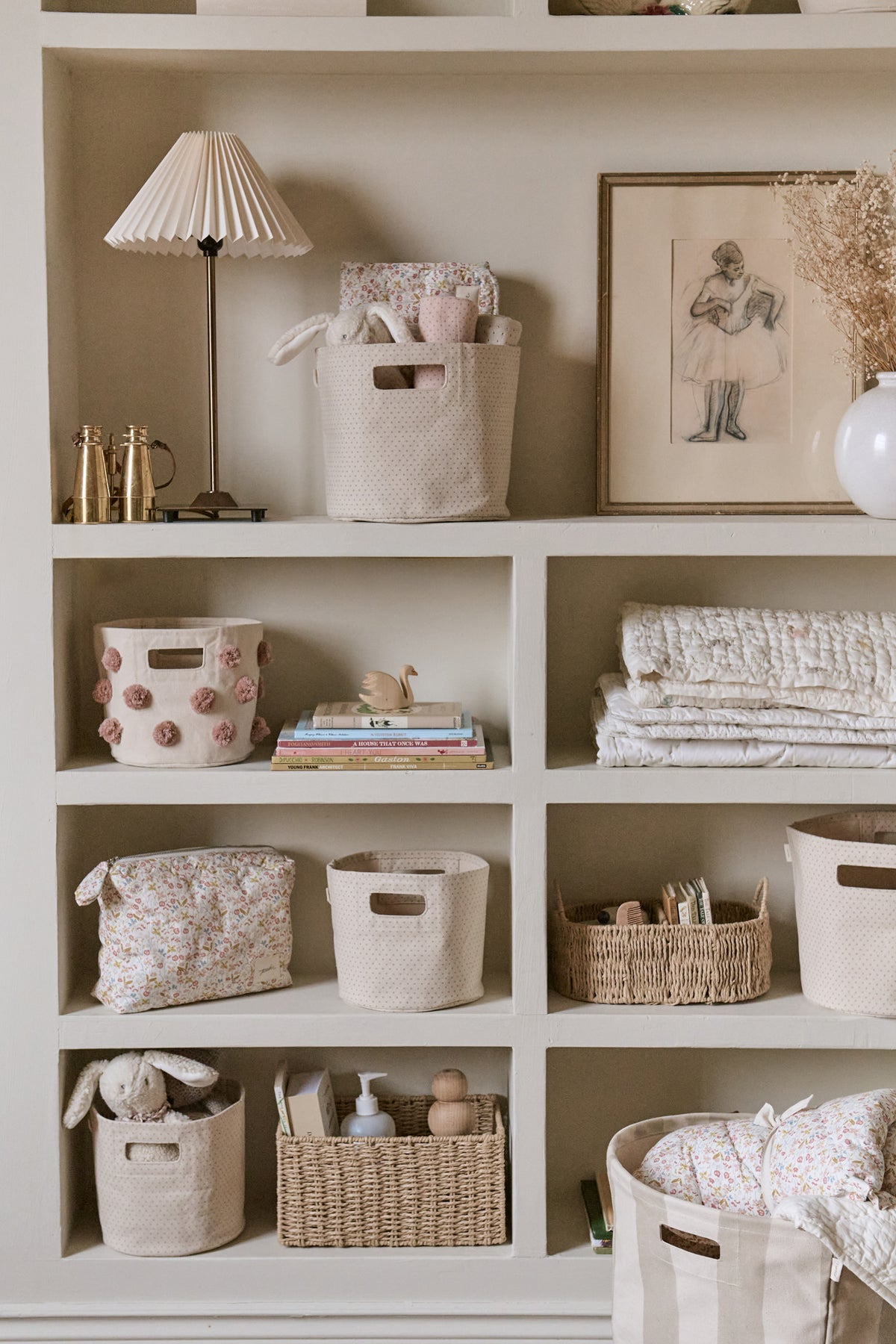 pom basket mini rose pink
