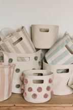 pom basket mini rose pink