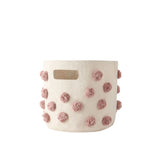 Pom Pom Basket Pint - Rose Pink