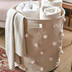 pom hamper sage w/ring