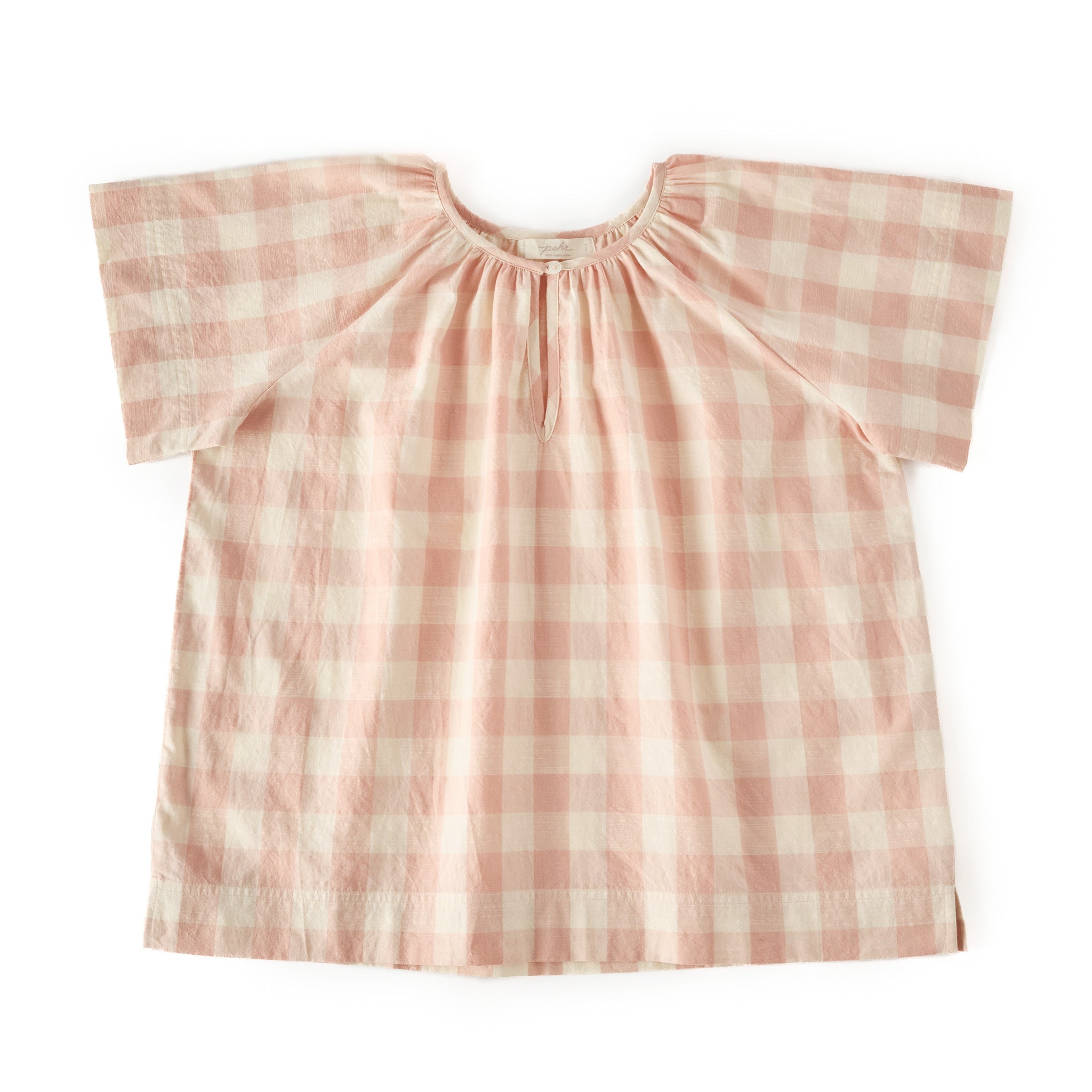 Pehr-Women's Checkmate Top-Checkmate Shell Pink-1