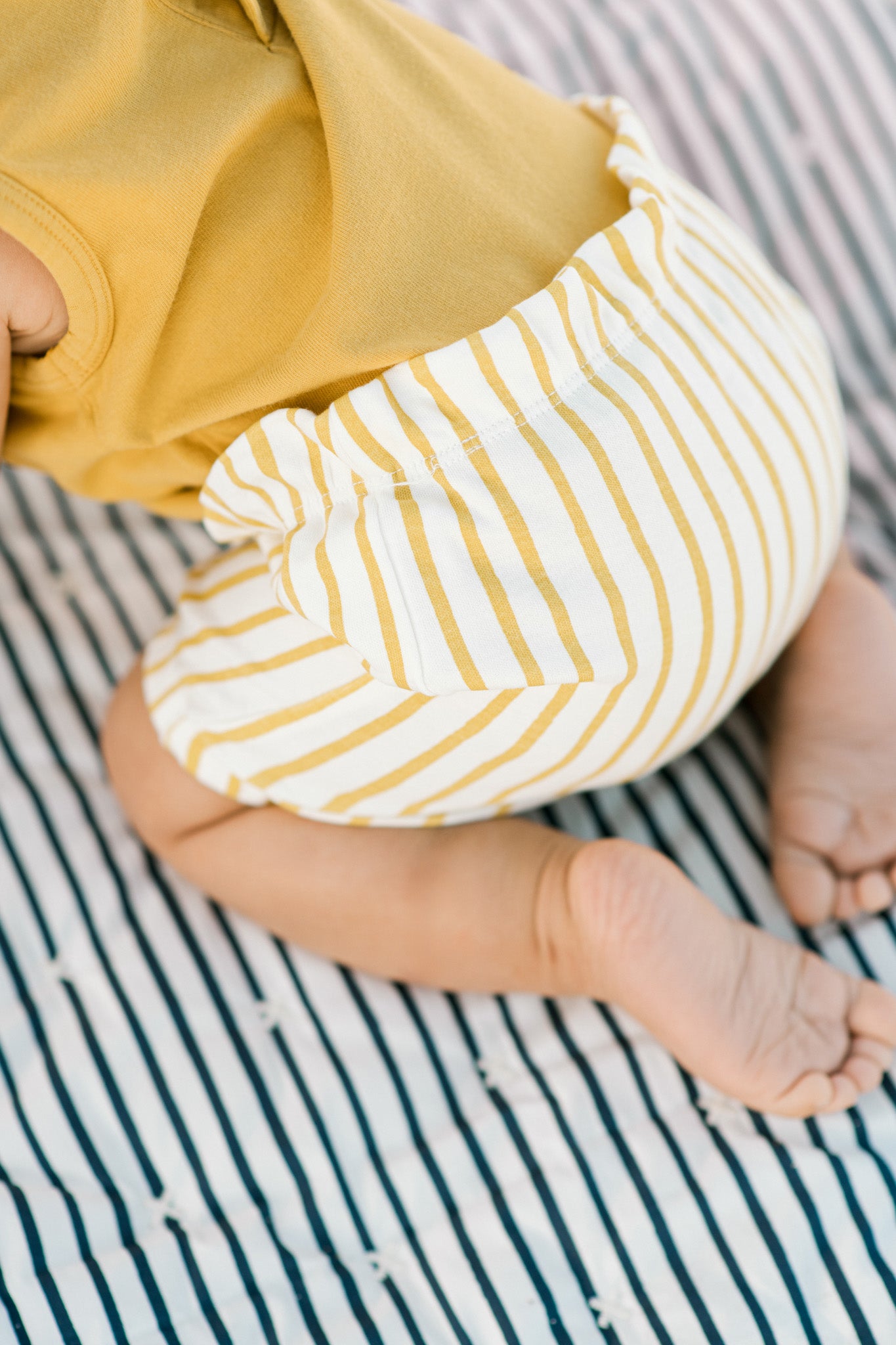 Pehr-Bloomer Short-Stripes Away Marigold-2