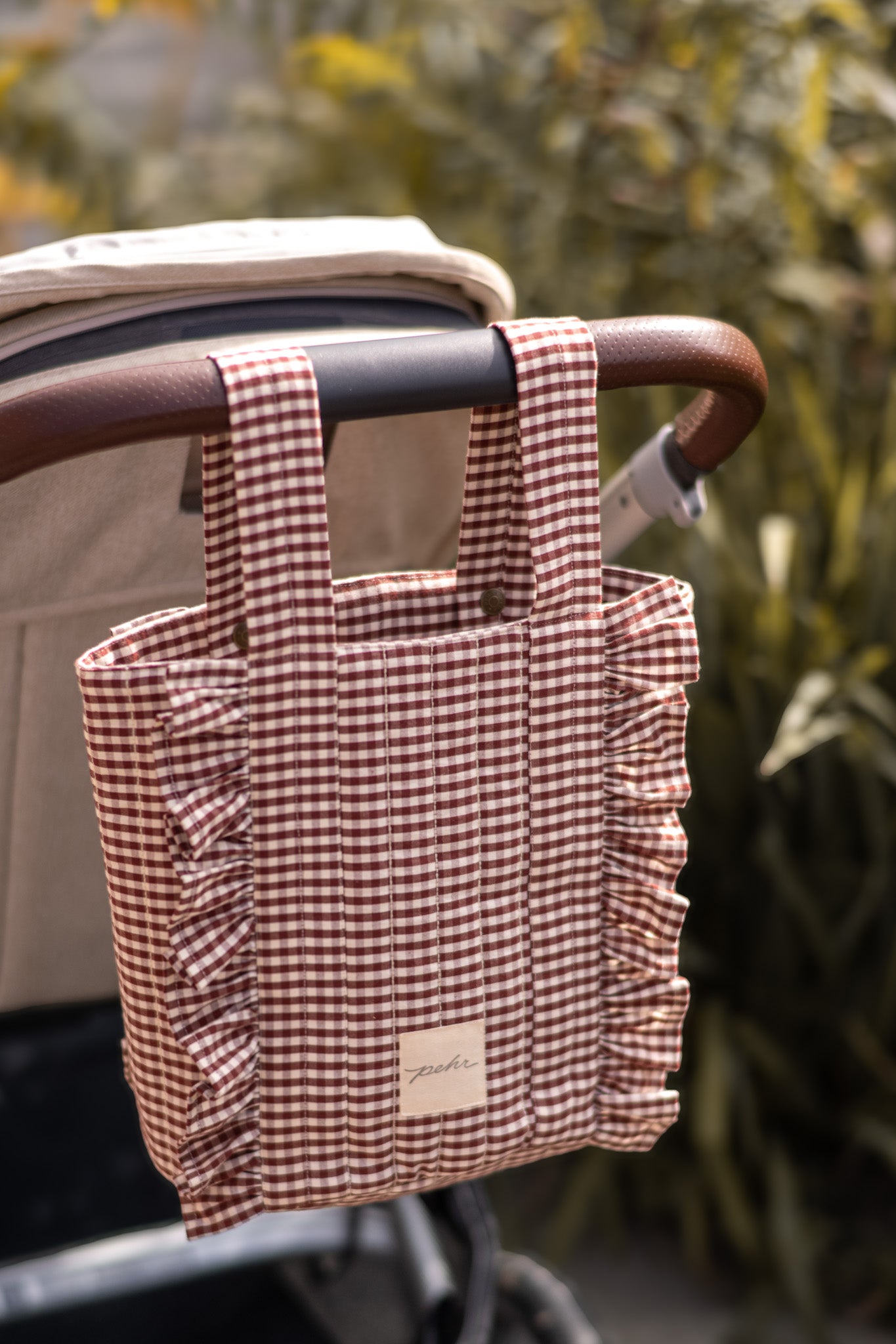 Pehr-Bucket Stroller Organizer Set-Mulberry-3