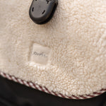 Pehr-Reversible Stroller Insert-Gingham Mulberry/Sherpa-5