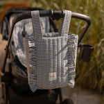 Pehr-Bucket Stroller Organizer Set-Gingham Indigo-4