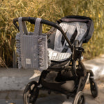 Pehr-Reversible Stroller Insert-Gingham Indigo /Sherpa-4
