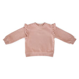 Pehr-French Terry Ruffle Sweatshirt-Soft Peony-1