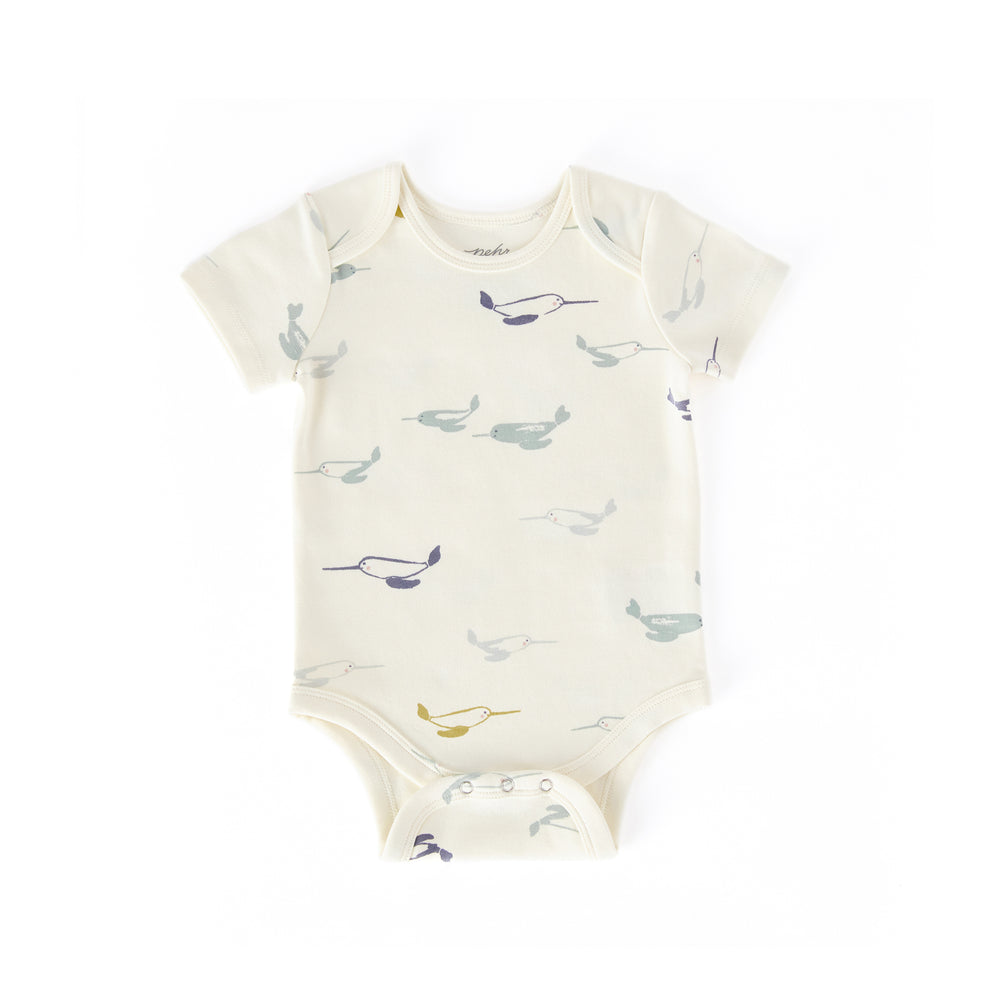 Classic One-Piece One-Piece Pehr Wildlings Narwhal 0 - 3 mos. 