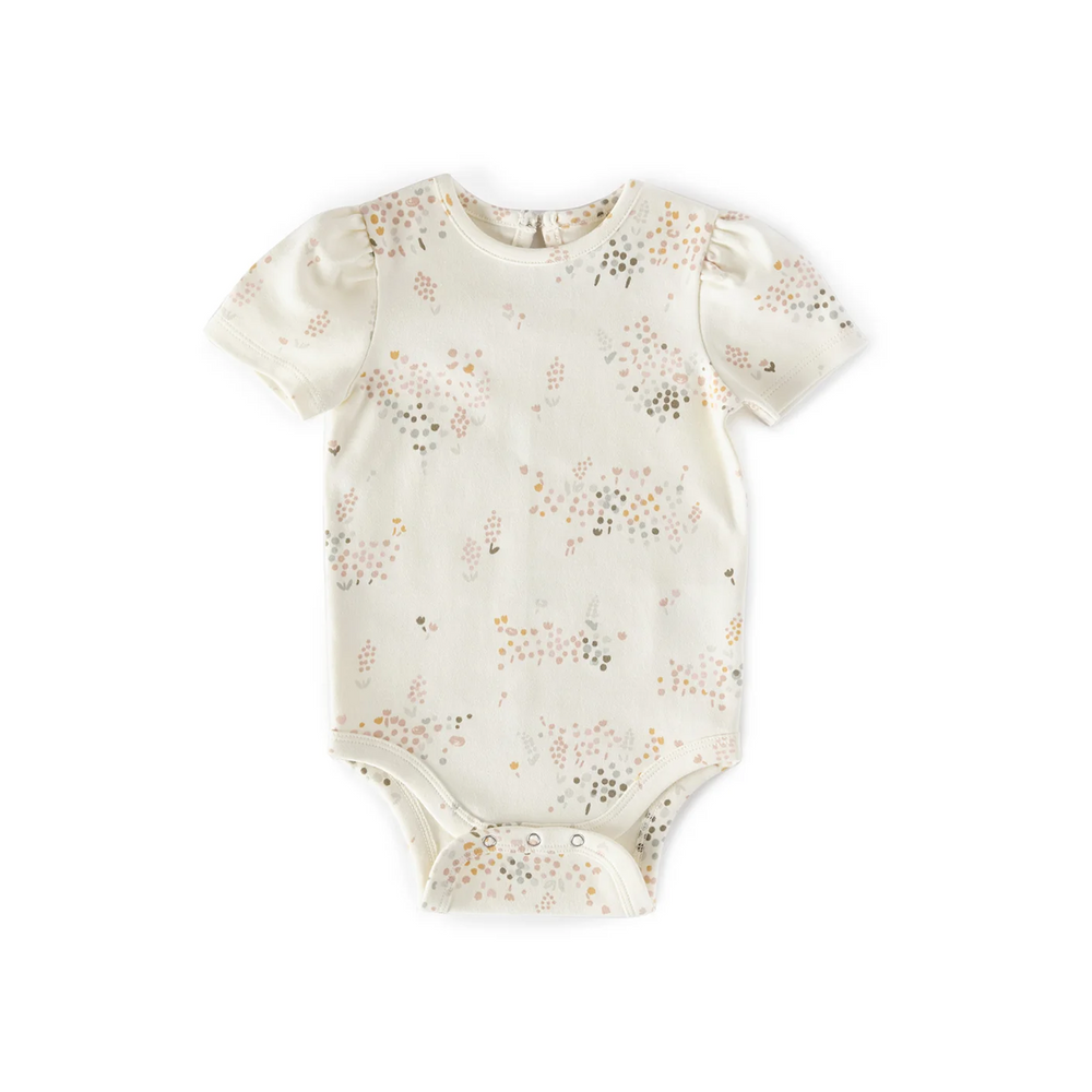 Short Sleeve Puff One-Piece One-Piece Pehr Flower Patch 0 - 3 mos. 