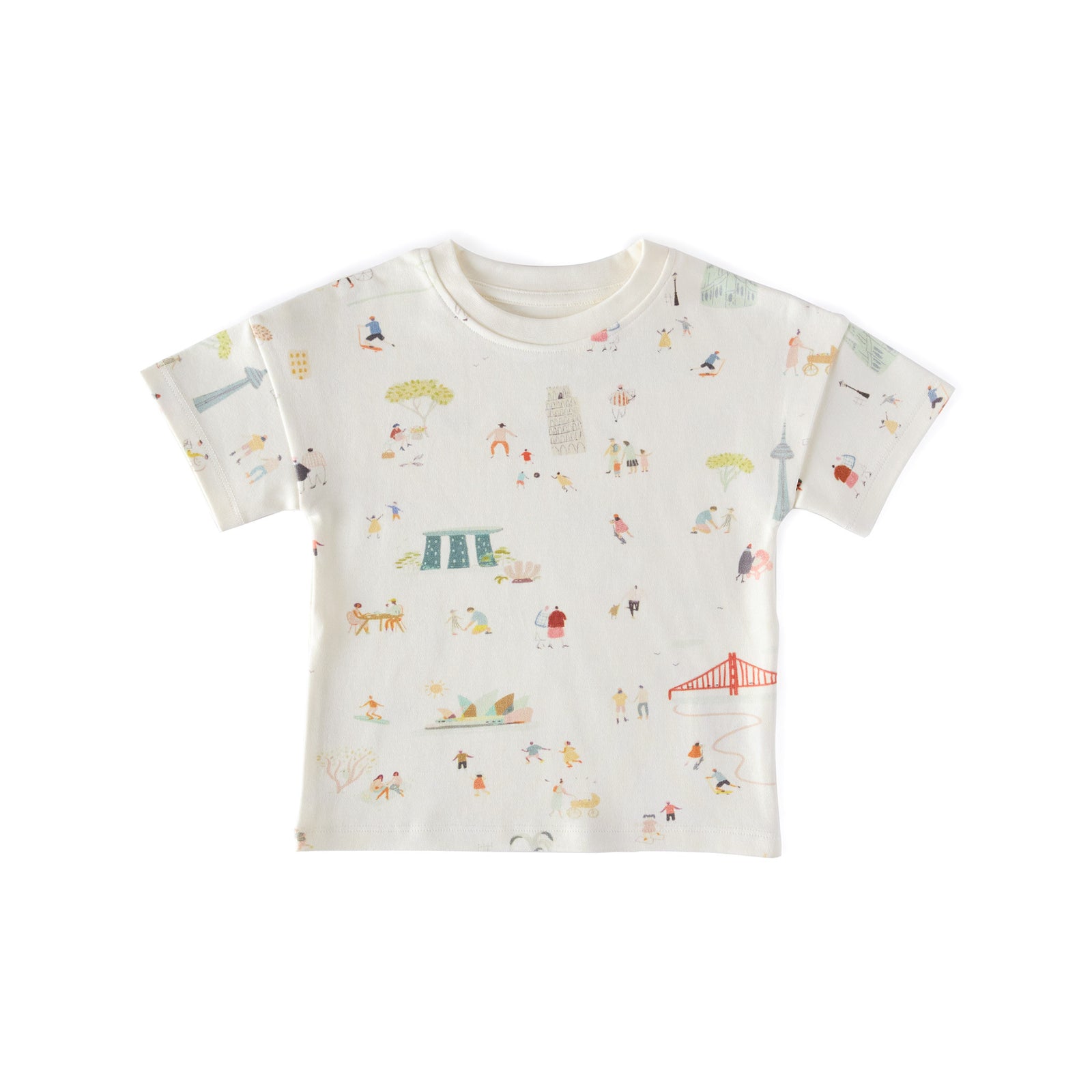 Dropped Shoulder T-Shirt Top Pehr Canada Explore the World 18 - 24 mos. 