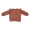 Pehr-French Terry Ruffle Sweatshirt-Clay-1
