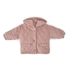 Pehr-Corduroy Quilted Jacket-Rose Pink-1