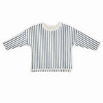 Pehr-Dropped Shoulder Long Sleeve Toddler Top-Stripes Away Ink Blue-1