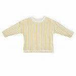 Pehr-Dropped Shoulder Long Sleeve Toddler Top-Stripes Away Marigold-1