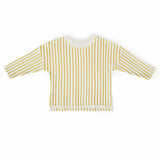 Pehr-Dropped Shoulder Long Sleeve Toddler Top-Stripes Away Marigold-1