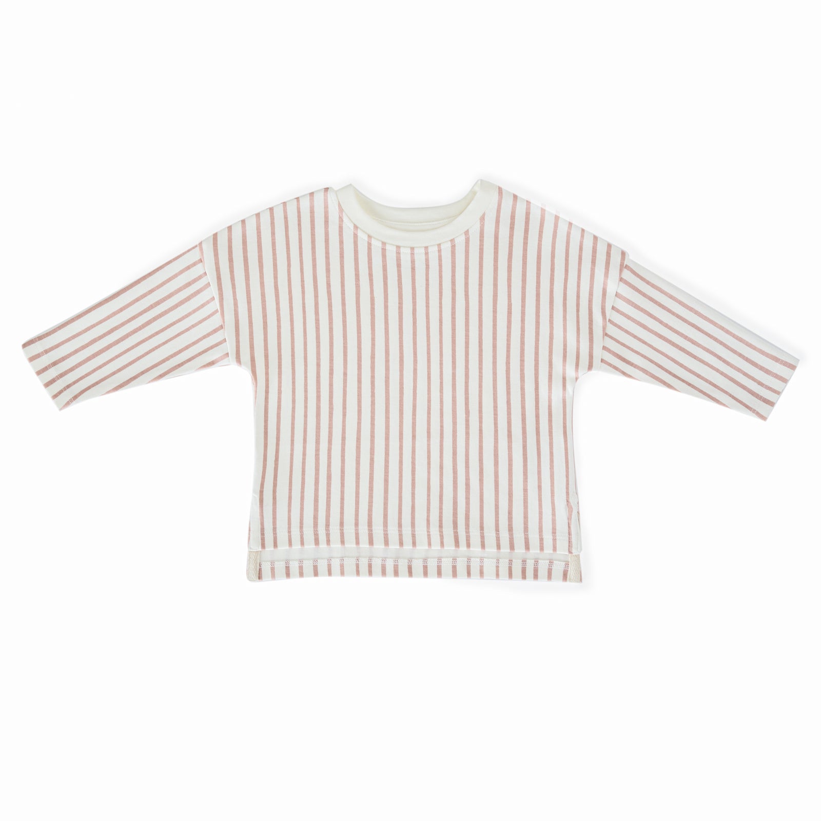 Dropped Shoulder Long Sleeve Top Pehr Stripes Away Peony 18 - 24 mos. 