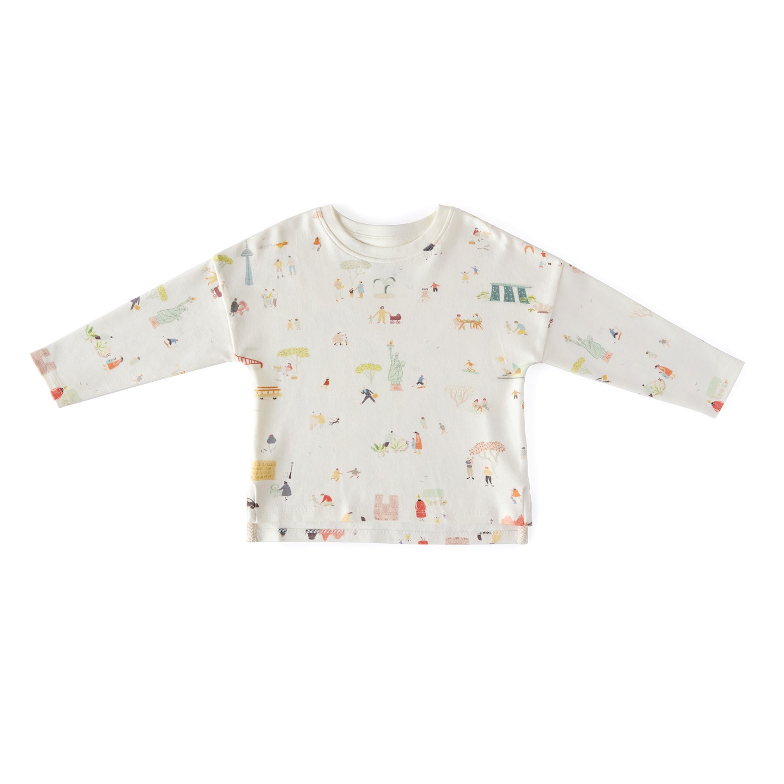 Dropped Shoulder Long Sleeve Top Pehr Explore the World 18 - 24 mos. 