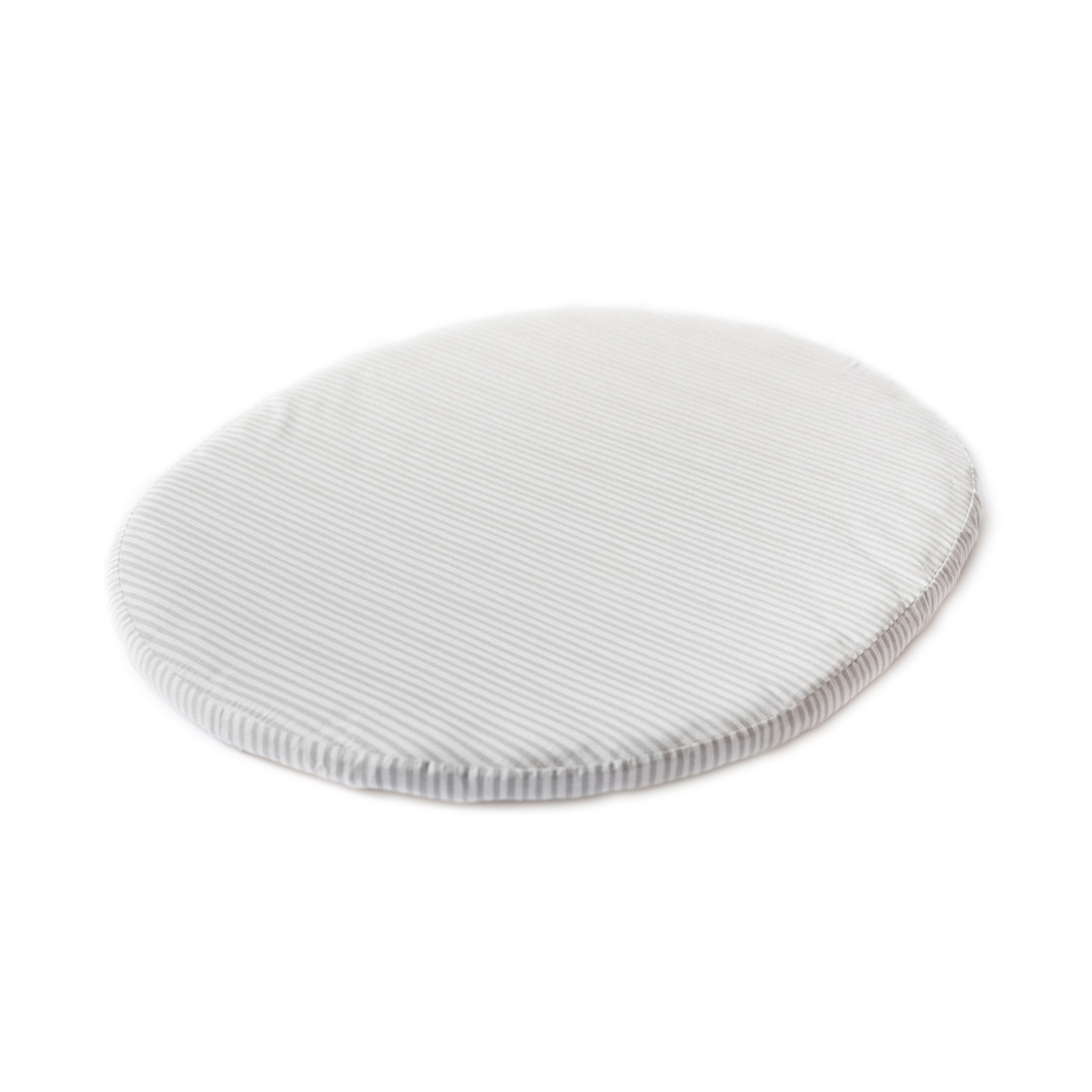 Pehr-Stokke x Pehr Fitted Sheet - V3-Stripes Away Pebble Grey Sleepi Mini-1