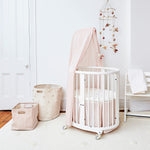 Pehr-Stokke x Pehr Crib Skirt-Grey Sleepi Mini-2