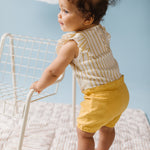 Pehr-Sleeveless Ruffle One-Piece-Stripes Away Marigold-4