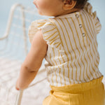 Pehr-Sleeveless Ruffle One-Piece-Stripes Away Marigold-3