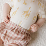 Pehr-Short Sleeve Shoulder Snap One-Piece-Follow Me Giraffe-3