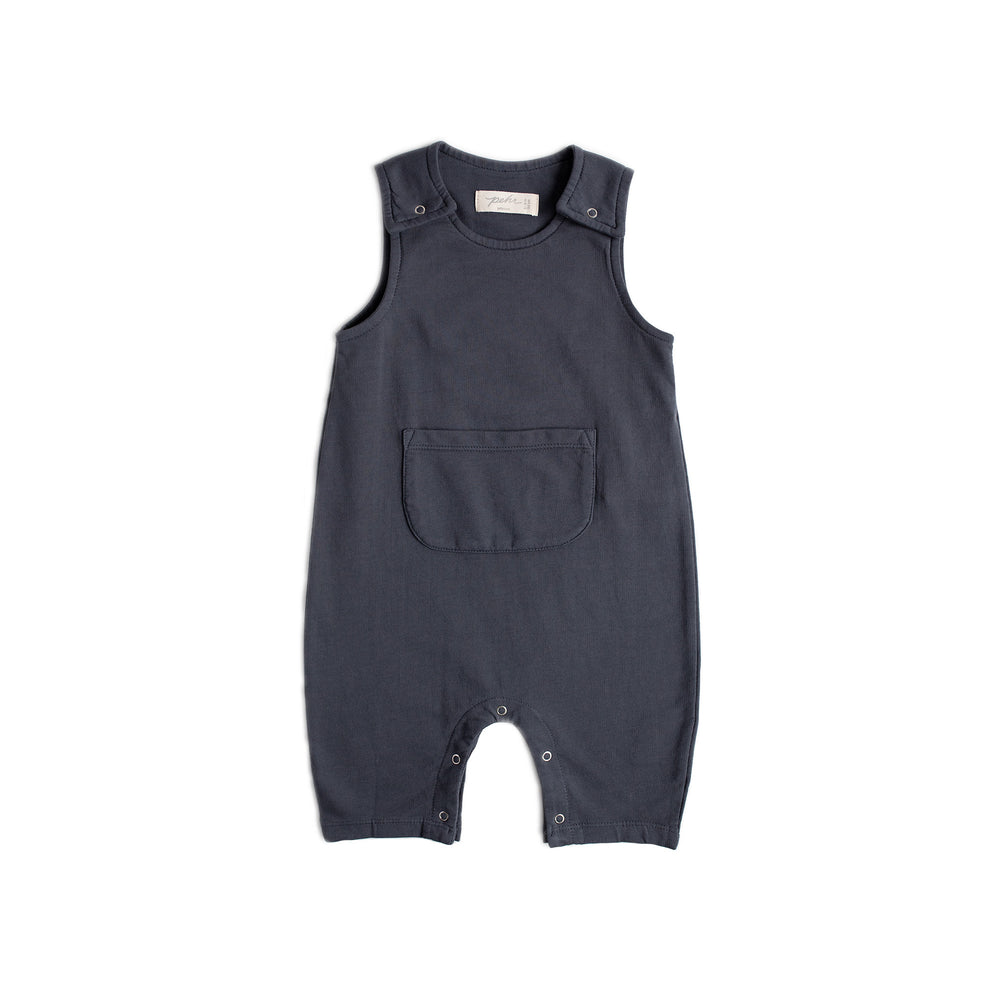 French Terry Overalls Overalls Pehr Ink Blue 0 - 3 mos. 