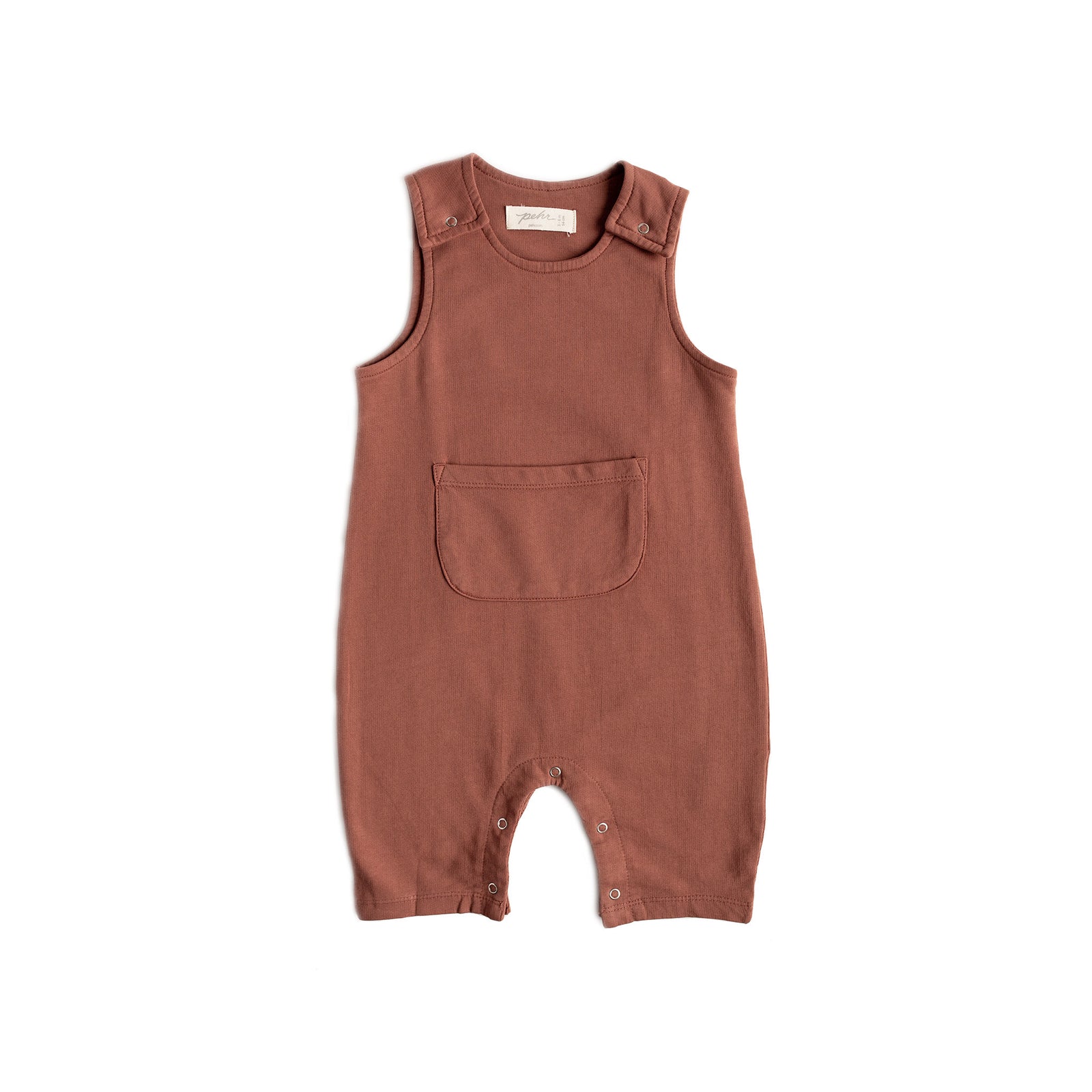 French Terry Overalls Overalls Pehr Clay 0 - 3 mos. 