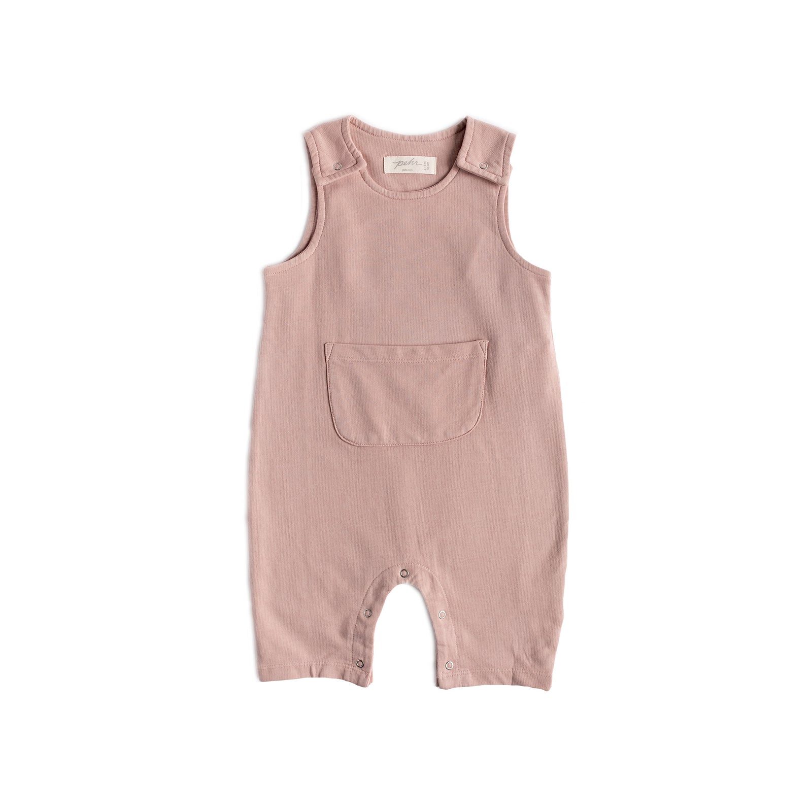 French Terry Overalls Overalls Pehr Soft Peony 0 - 3 mos. 